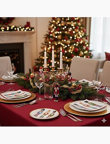 20 serviettes en papier 33 x 33 cm Casse noisette