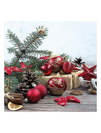 20 serviettes en papier 33 x 33 cm Christmas holiday