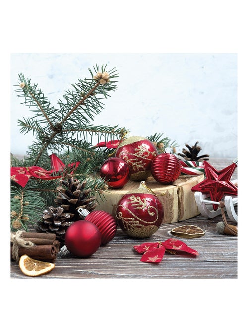 20 serviettes en papier 33 x 33 cm Christmas holiday - Kiabi
