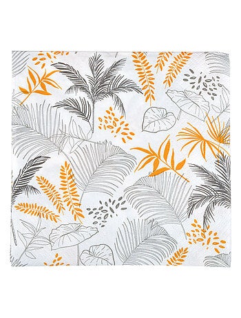 20 serviettes en papier 33 x 33 cm Exotic mood