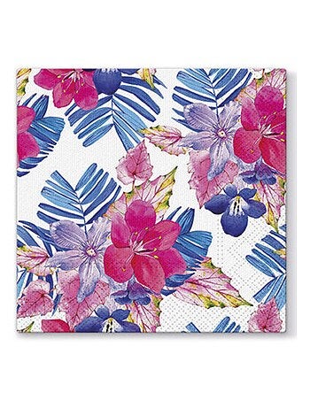 20 serviettes en papier 33 x 33 cm Exotica