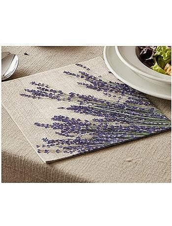 20 serviettes en papier 33 x 33 cm Lavande