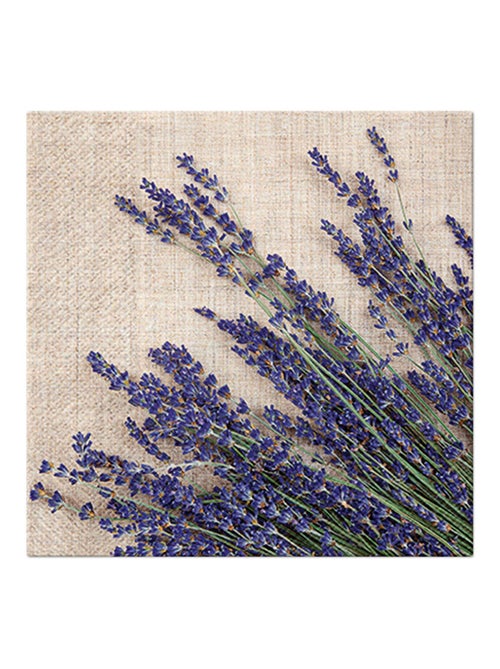 20 serviettes en papier 33 x 33 cm Lavande - Kiabi