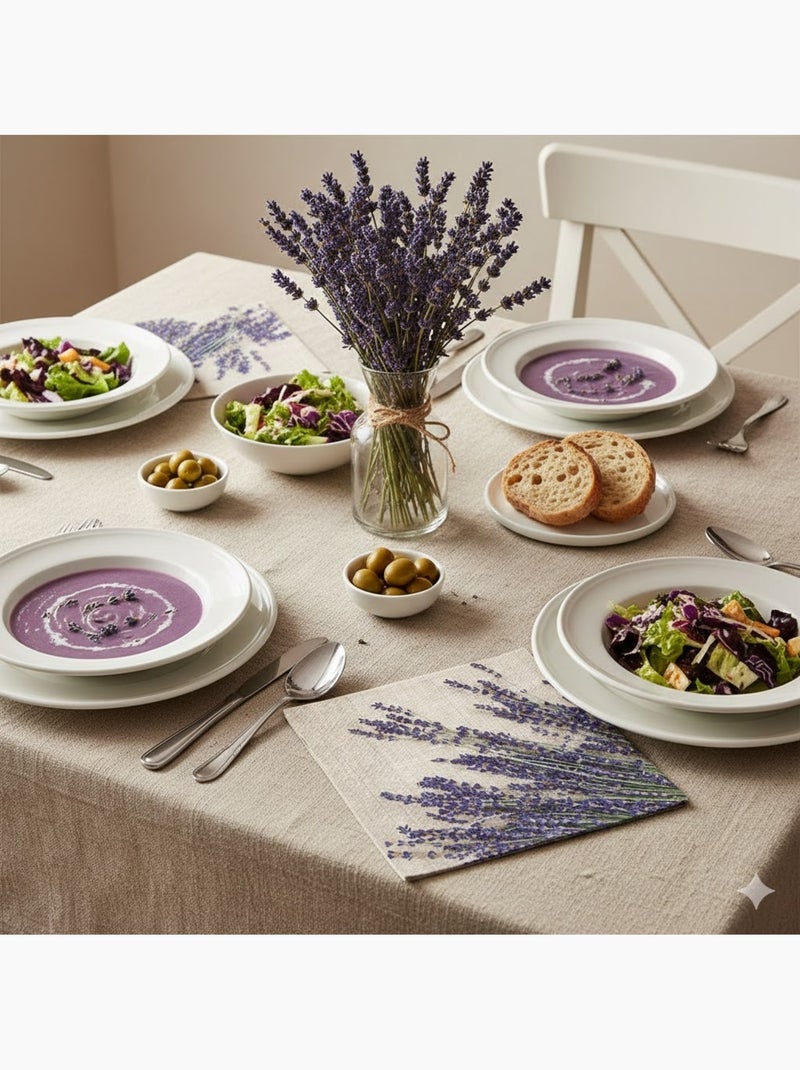 20 serviettes en papier 33 x 33 cm Lavande Violet - Kiabi