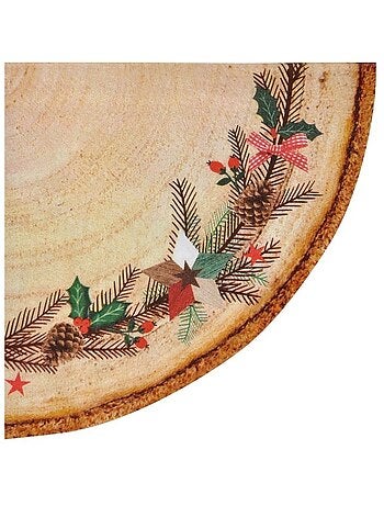 20 serviettes en papier Coeur de bois