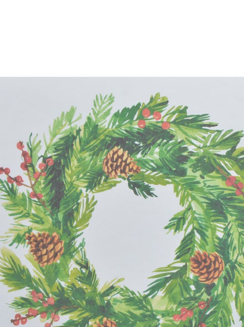 20 serviettes en papier Couronne de pin - Kiabi
