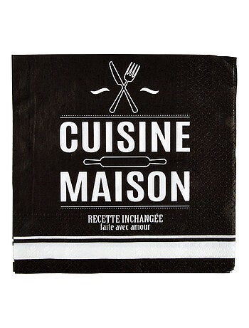 20 serviettes en papier Ma cuisine