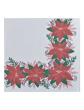 20 serviettes en papier Poinsettias 25 cm