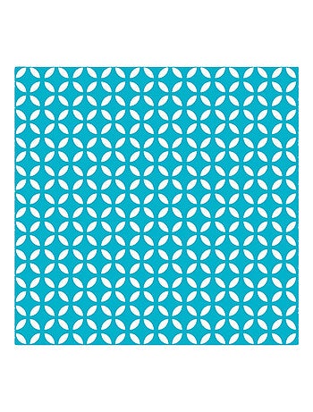 20 serviettes papier geometrique bleu