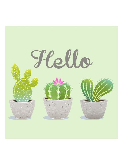 20 serviettes papier hello cactus - Kiabi