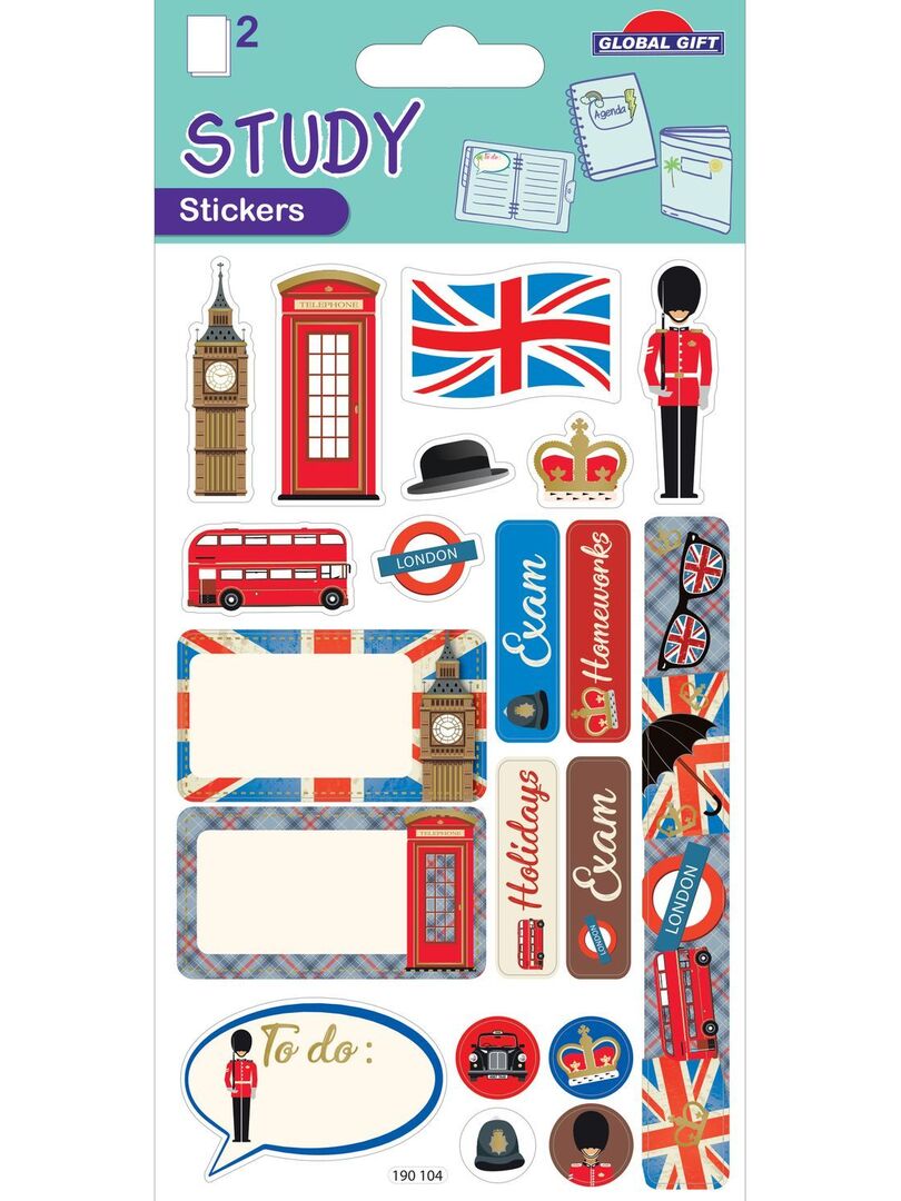 Page De Garde Londre 20 Stickers et étiquettes - Bullet journal et Agenda - Londres - Dorures -  N/A - Kiabi - 1.50€