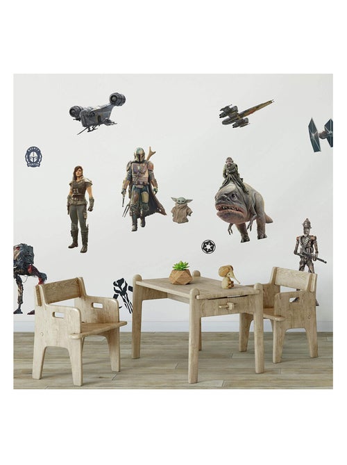 20 Stickers repositionnables Mandalorian 21X33CM - Kiabi