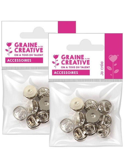 20 supports de pi'ns argentés 1 cm - Graine Créative - Kiabi