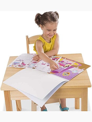 200 autocollants réutilisables - princesses