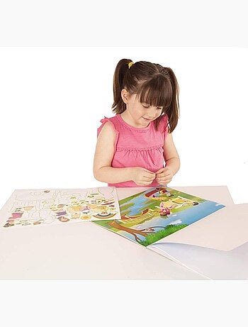 200 autocollants réutilisables - princesses