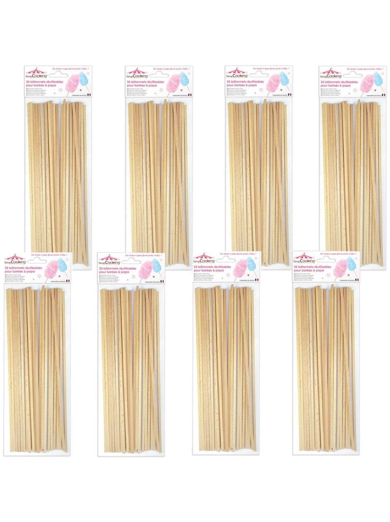 200 bâtonnets pour barbe à papa - ScrapCooking Marron - Kiabi