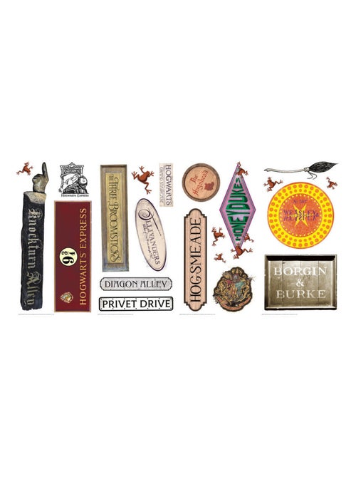 21 Stickers repositionnables Expressions et signes Harry Potter 182 CM X 20 CM - Kiabi