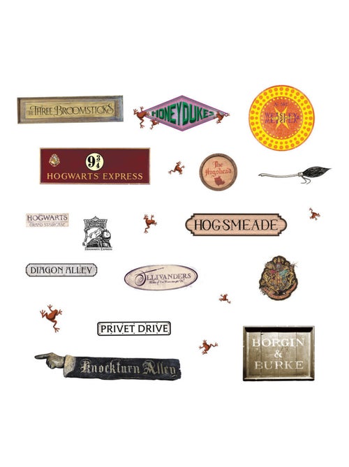 21 Stickers repositionnables Expressions et signes Harry Potter 182 CM X 20 CM - Kiabi