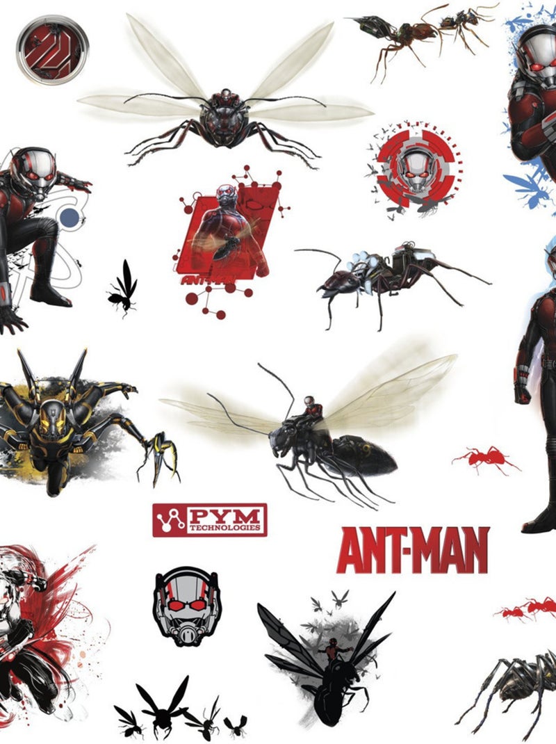23 Stickers Ant-Man Avengers Marvel Noir Noir - Kiabi