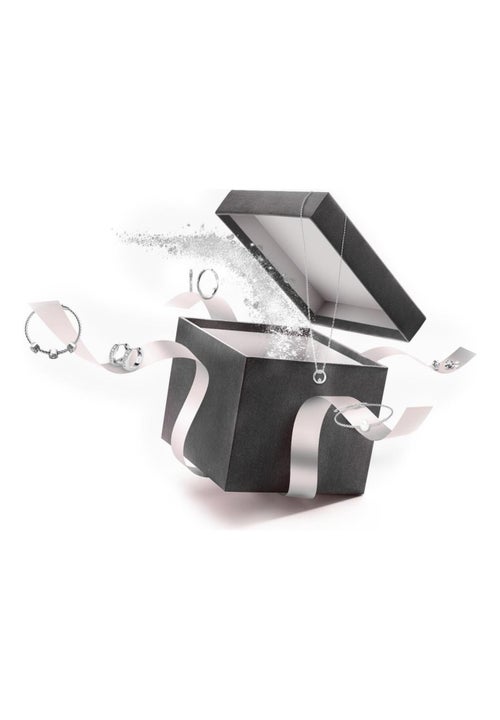 24 bijoux surprises pour Calendrier de l'avent - Argenté et Cristal ou blanc - Kiabi