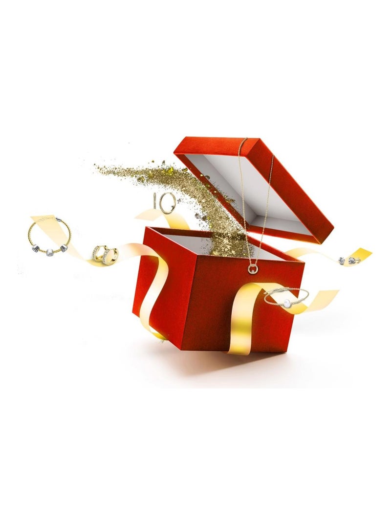 24 bijoux surprises pour Calendrier de l'avent - Doré et Cristal ou blanc Doré/or - Kiabi