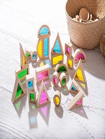 24 blocs sensoriels arc-en-ciel