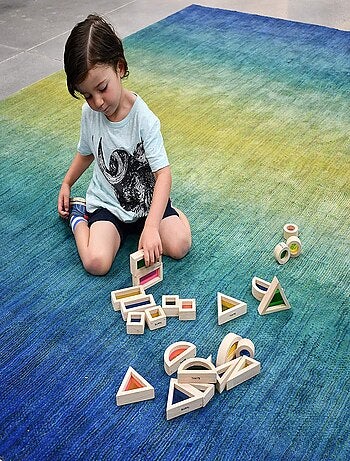 24 blocs sensoriels arc-en-ciel