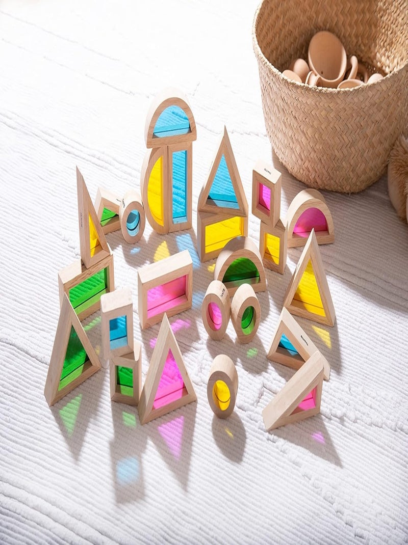 24 blocs sensoriels arc-en-ciel Beige - Kiabi