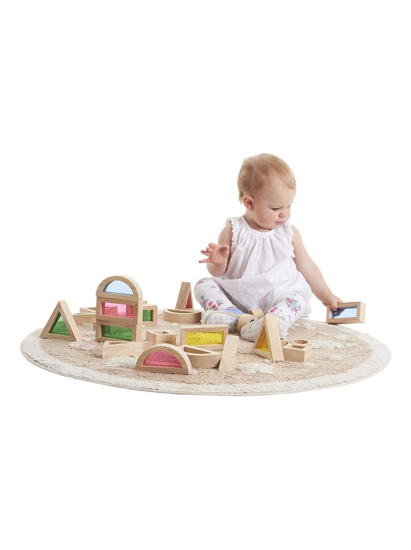 24 blocs sensoriels arc-en-ciel Beige - Kiabi