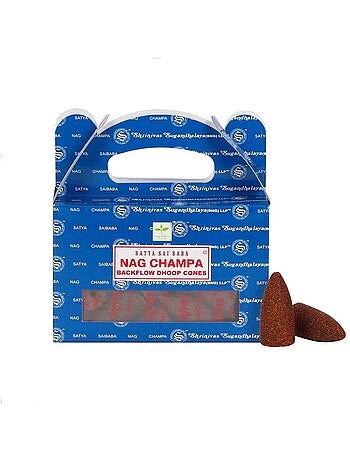 24 cônes d'encens à refoulement nag champa