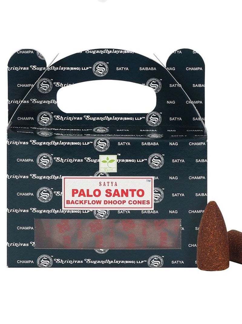 24 cônes d'Encens à refoulement Nag Champa Palo Santo Marron - Kiabi