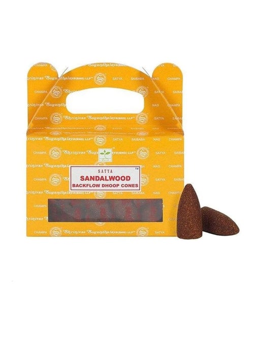 24 cônes d'Encens à refoulement Nag Champa Sandalwood - Kiabi