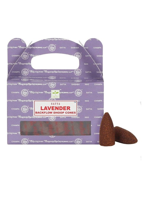 24 cônes d'encens lavande à refoulement nag champa - Kiabi