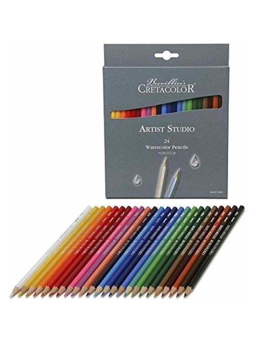 24 crayons de couleur aquarellables Artist Studio - Brevillier's Cretacolor - Kiabi