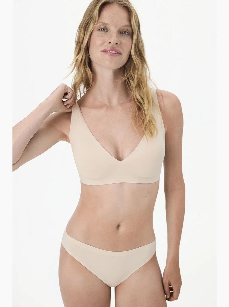 24 hours decollette soutien-gorge à coques amovibles penti Beige argile - Kiabi