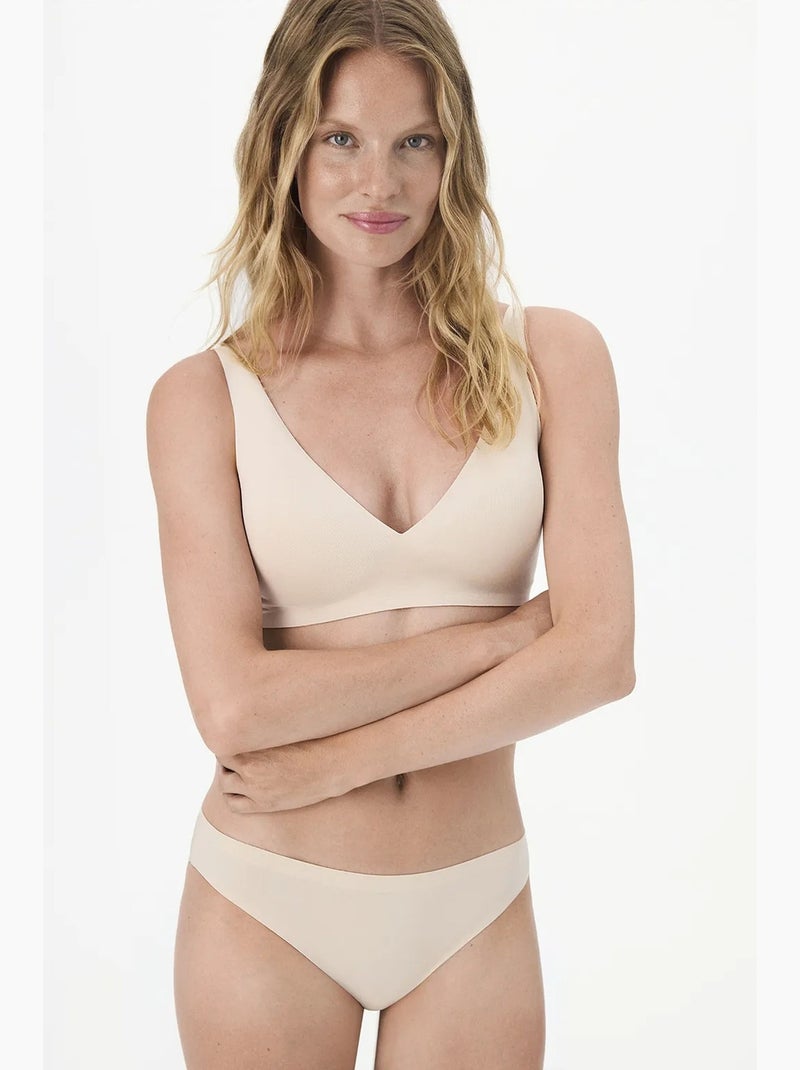 24 hours decollette soutien-gorge à coques amovibles penti Beige argile - Kiabi