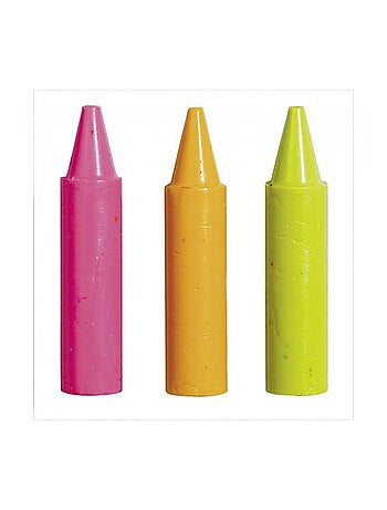 24 maxi crayons cire couleurs assorties