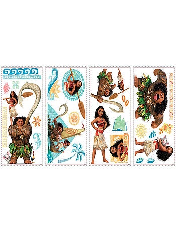 25 Stickers géants Vaiana Disney