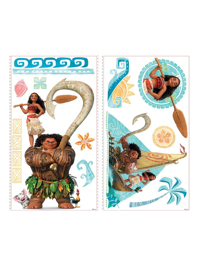 25 Stickers géants Vaiana Disney Multicolore - Kiabi