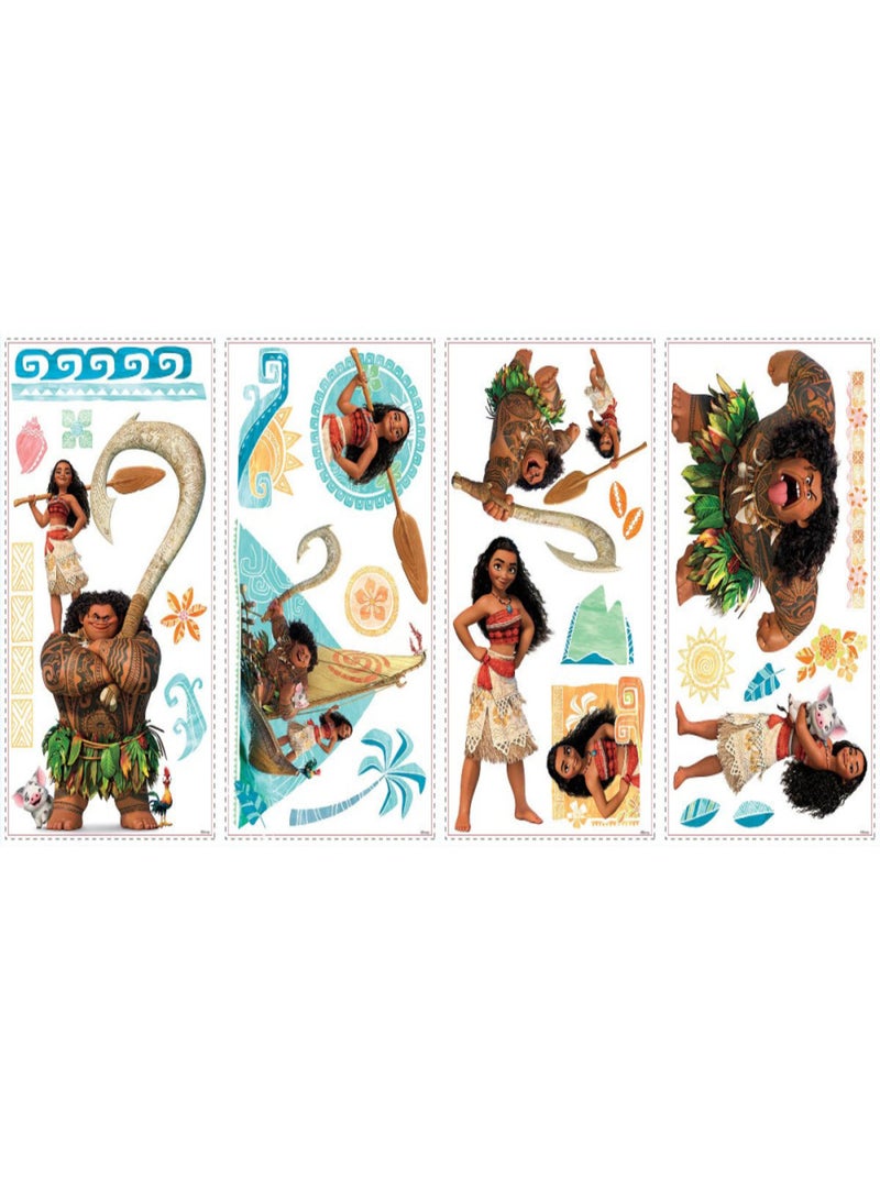 25 Stickers géants Vaiana Disney Multicolore - Kiabi