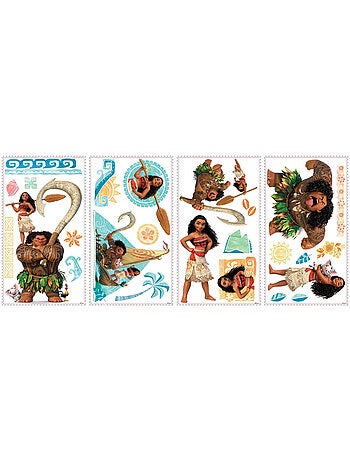 25 Stickers géants Vaiana Disney