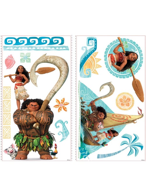 25 Stickers géants Vaiana Disney - Kiabi