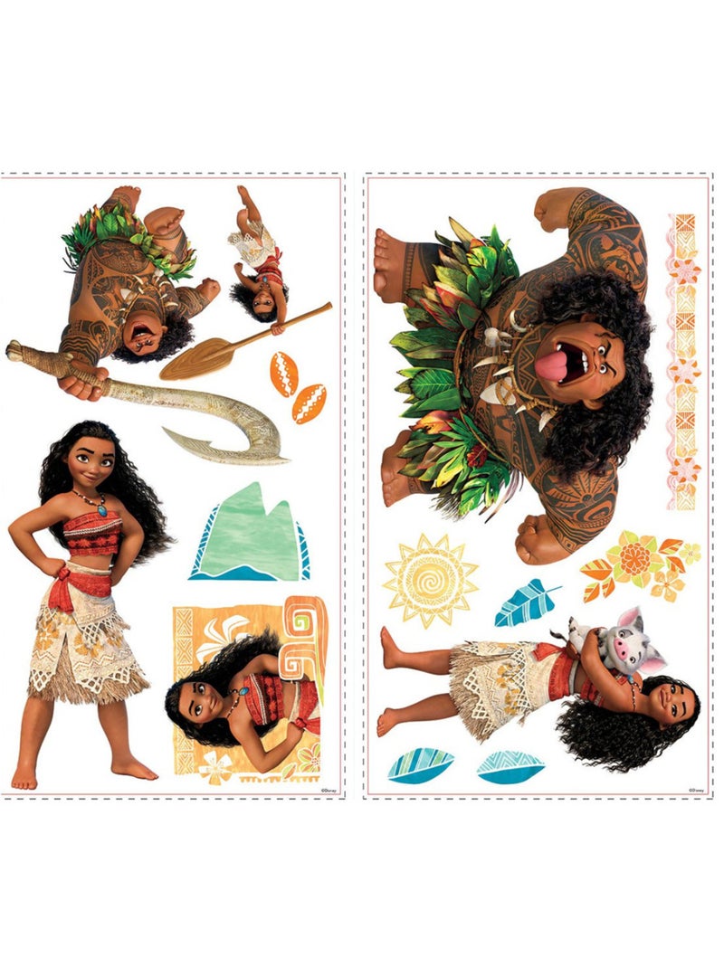 25 Stickers géants Vaiana Disney Multicolore - Kiabi
