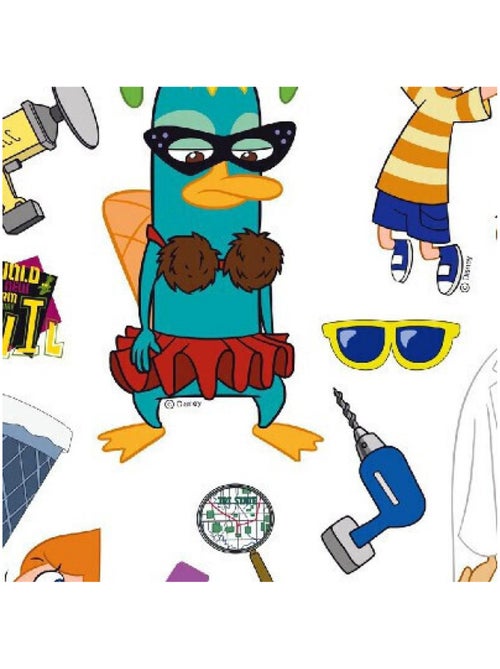 25 Stickers Phineas et Ferb Disney - Kiabi