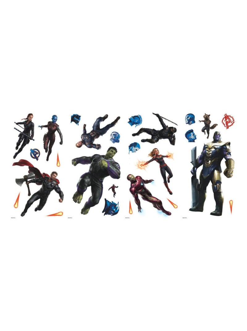 26 Stickers Avengers Endgame Marvel Noir Noir - Kiabi