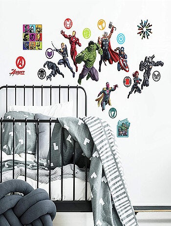 26 Stickers Super Héros Disney Marvel Avengers repositionnables 20 CM X 25 CM