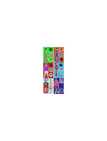27 Stickers repositionnable One Direction