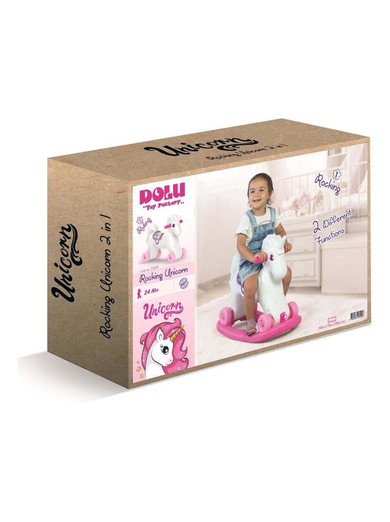 2in1 - Cheval à bascule Licorne Multicolore - Kiabi