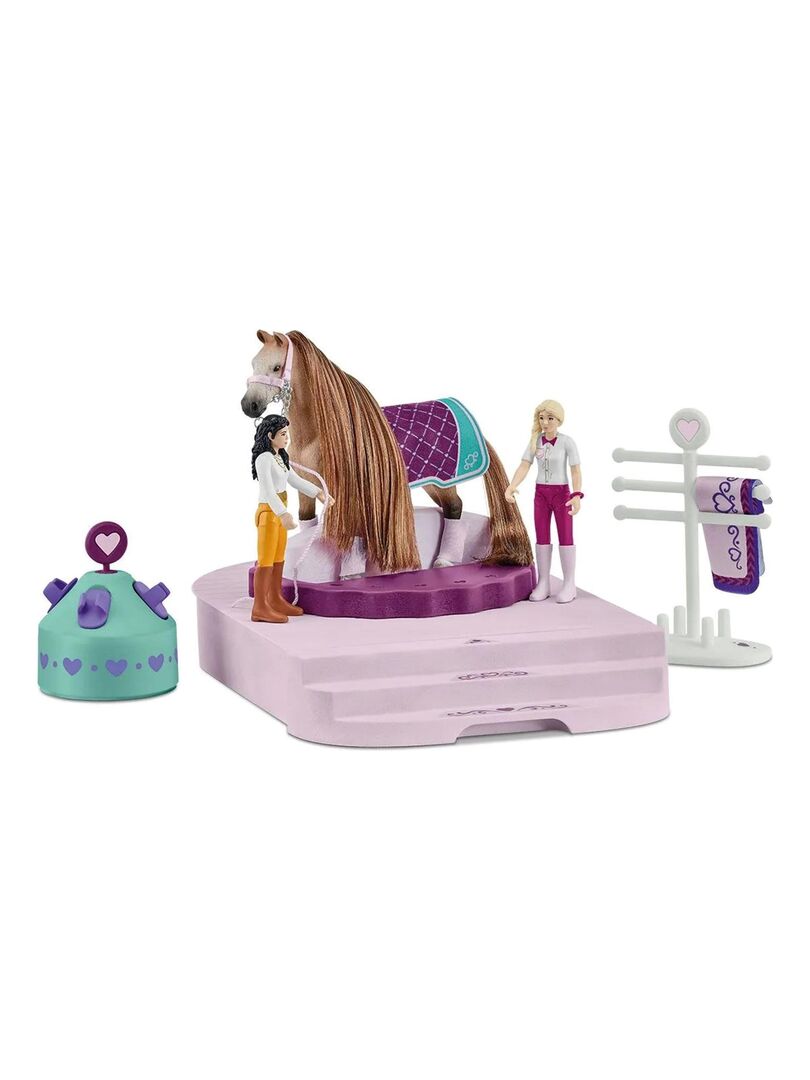 Figurine Cheval Schleich HORSE CLUB à Coiffer - Avec Accessoires | Jouet Enfant 4+ Ans