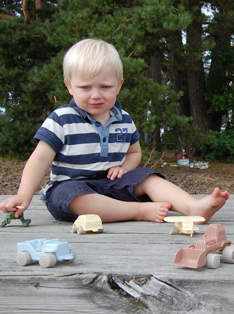 3 avions en bioplastique 7 cm Beige - Kiabi